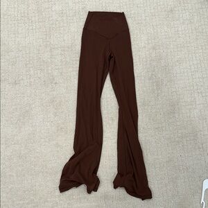 High-Waist Brown Flared Women’s leggings